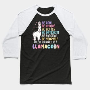 Llamacorn T-Shirt Funny Cute Llama Unicorn Shirt Baseball T-Shirt